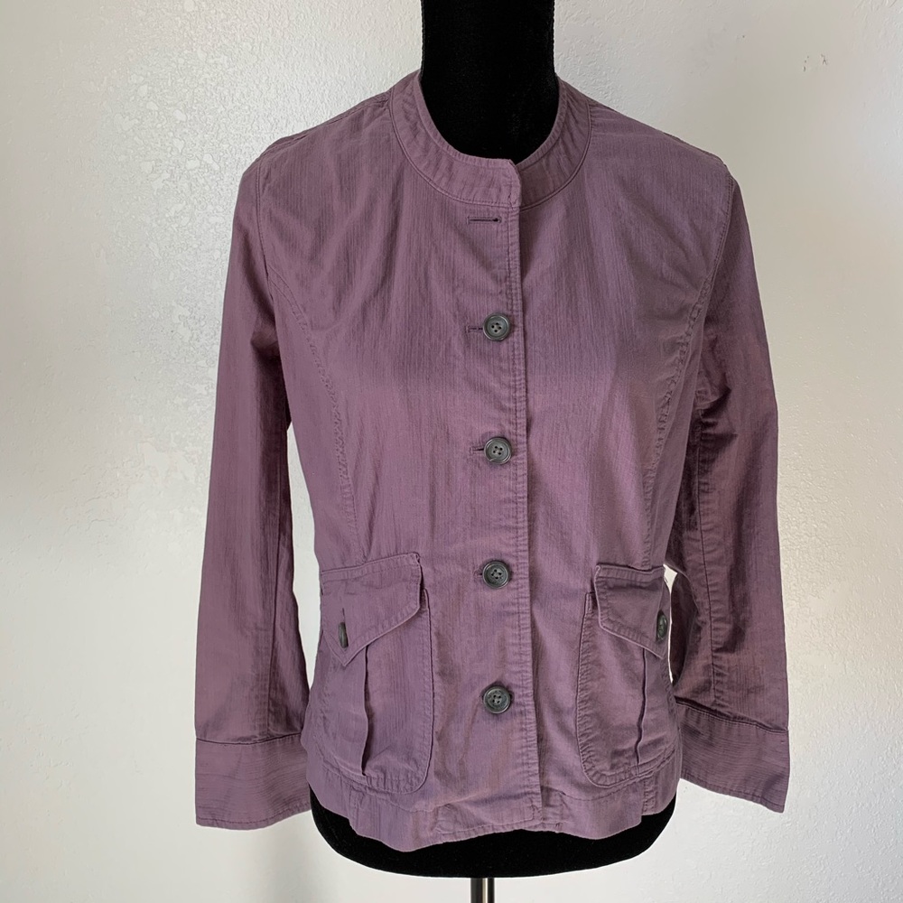 Coldwater Creek Button Up Blazer Jacket w/ Pockets